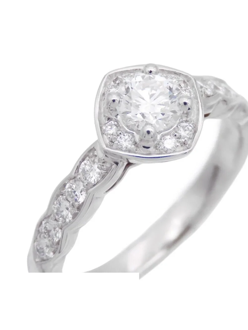 Chanel Coco Crush Ring Platinum Diamond Engagement D